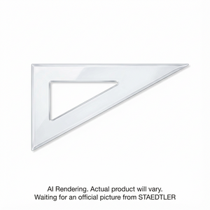 Équerre acrylique transparente 10'' 30/60 hp