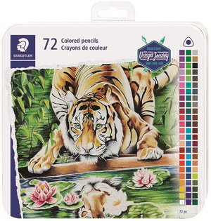 Crayon de couleur triangulaire, mine 3 mm, 72 pièces; FSC 100%