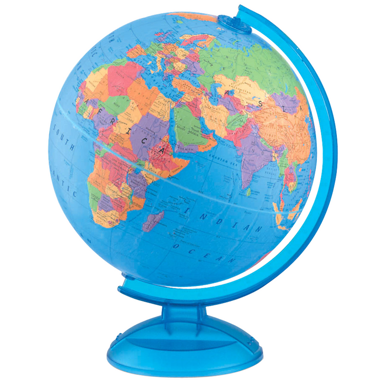 Globe de Bureau Aventurier Océan Bleu de 12"/30 cm de Diamètre (Anglais)
