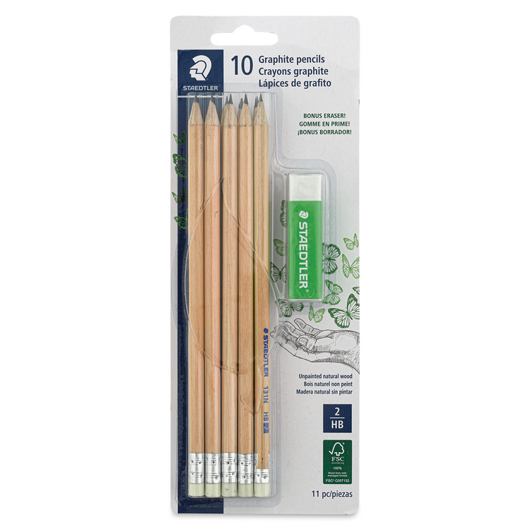Crayon rond HB/2, 10+1; FSC 100%