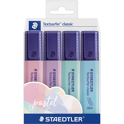 Surligneur Textsurf.pa. Pochette de 4 pièces