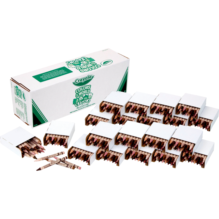 480 Crayons Couleurs du Monde - Pack Classe
