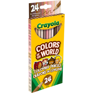 24 Crayons de couleur Les Couleurs du Monde