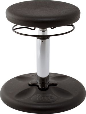 Tabouret oscillant ajustable Kore 42-61 cm, Noir