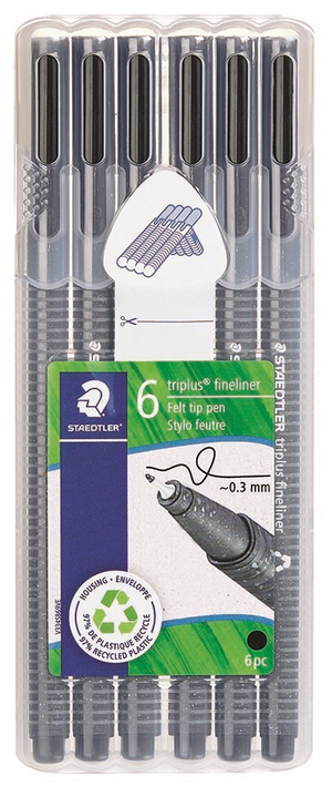 Fineliner Triplus Rpp 0,3 mm Noir
