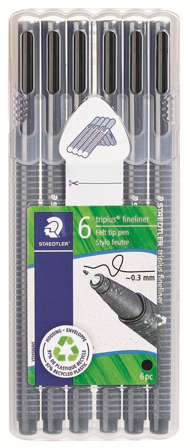 Fineliner Triplus Rpp 0,3 mm Noir