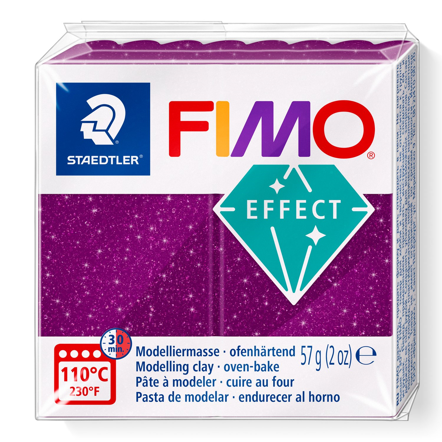 Pâte à modeler Fimo Effet Violet Galaxie 57g (2 oz)