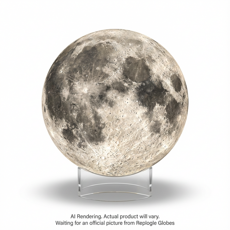 National Geographic Globe Lunaire 12 po/30 cm de diamètre Globe de Bureau Illuminé (Anglais)