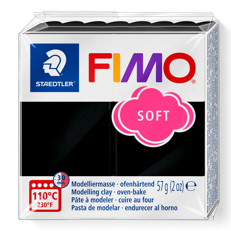 Pâte à modeler Fimo Soft Noir 57g (2 oz)