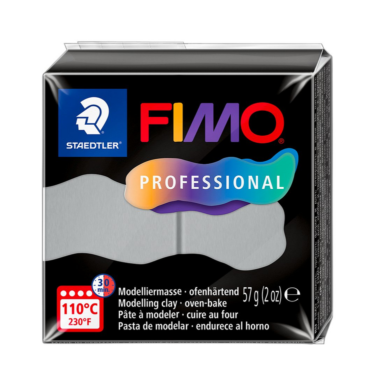 Pâte à modeler Fimo Professionnel Gris Dauphin 57g (2 oz)