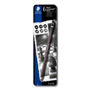 Crayon Lumograph noir x6 100% PEFC