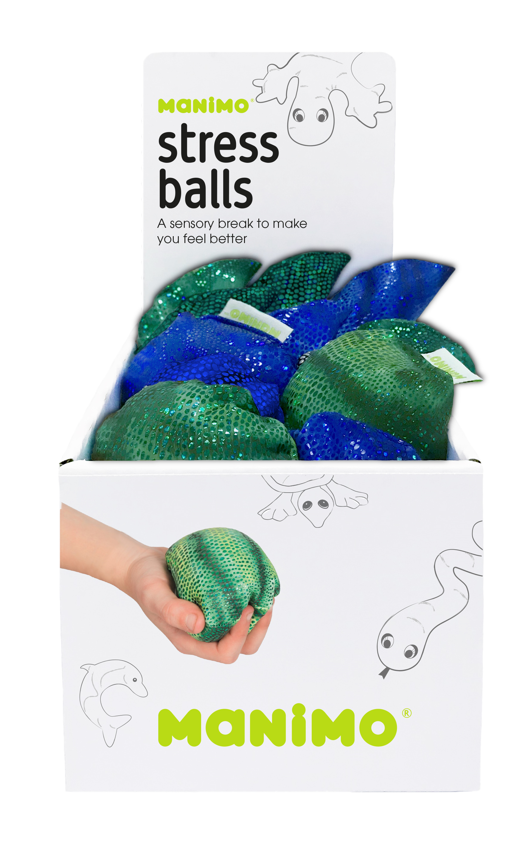 Présentoir de balles anti-stress (capacité : 16)