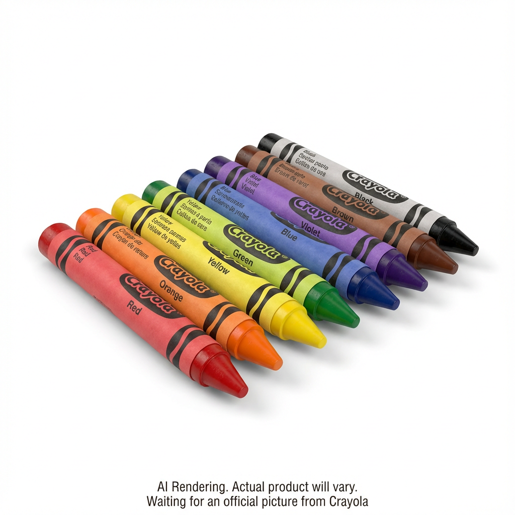 8 Crayons Triangulaires Anti-Roulement (Anglais Seulement)