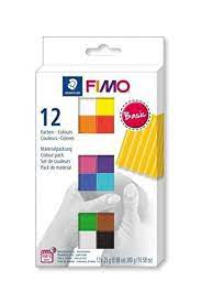 Kit Pâte à Modeler Fimo Soft Couleurs Basiques Lot de 12 Couleurs
