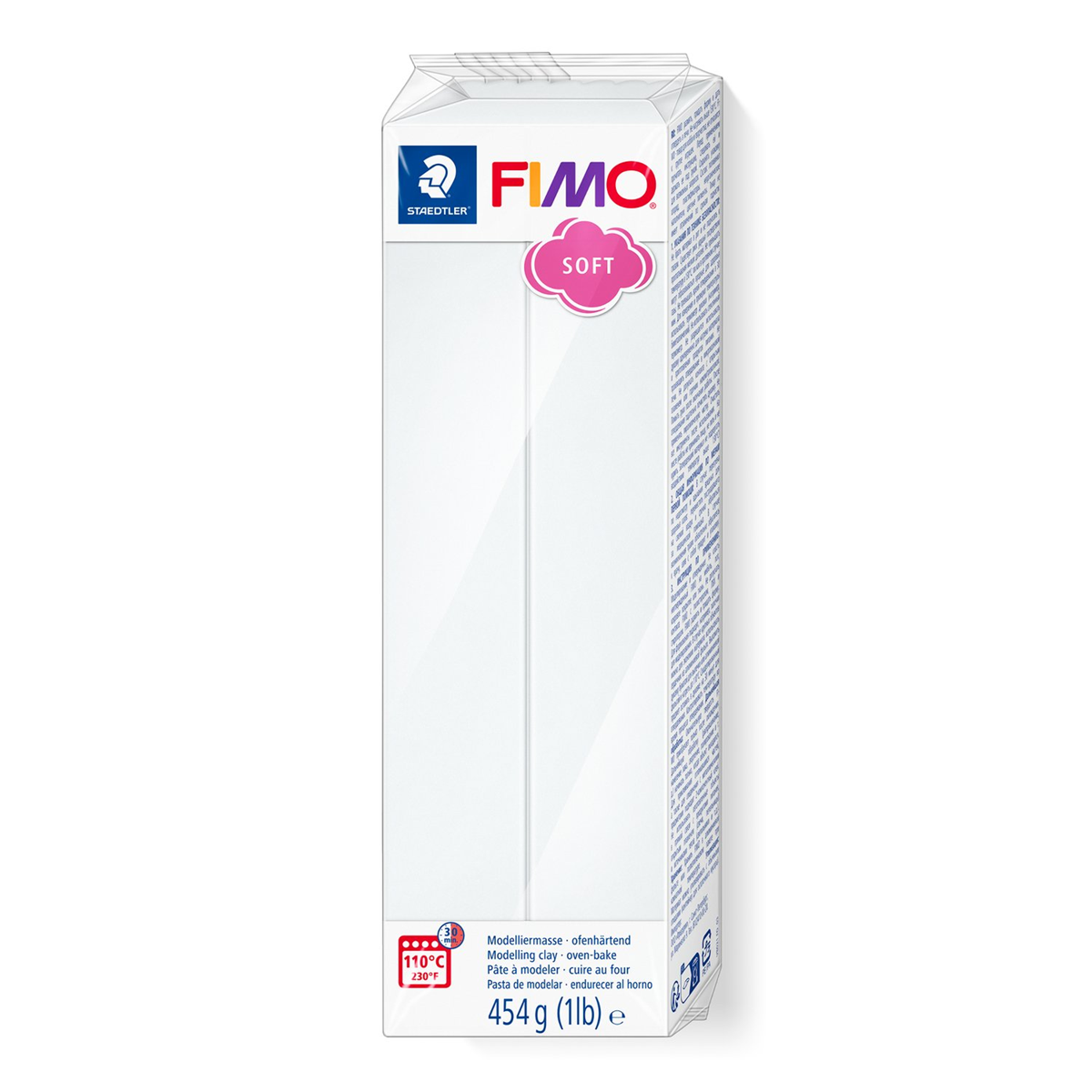 Pâte à modeler Fimo Soft 454g (1 livre) Blanc