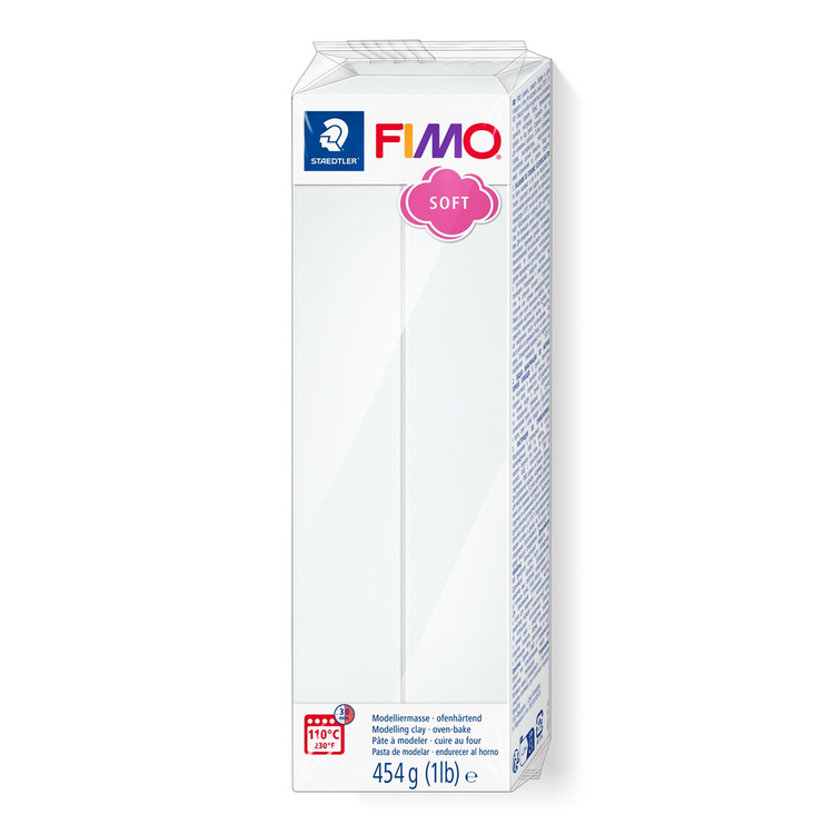 Pâte à modeler Fimo Soft 454g (1 livre) Blanc