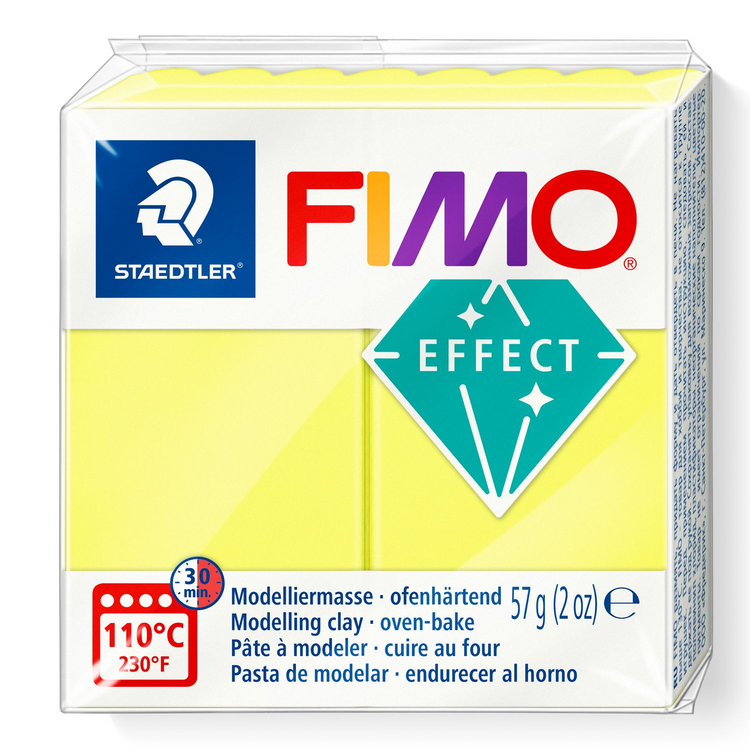 Pâte Polymère Fimo Effect Jaune Néon 57g (2 oz)