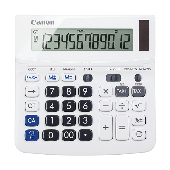 9607B001 Canon WS-220TSG Blanc, écran 12 chiffres