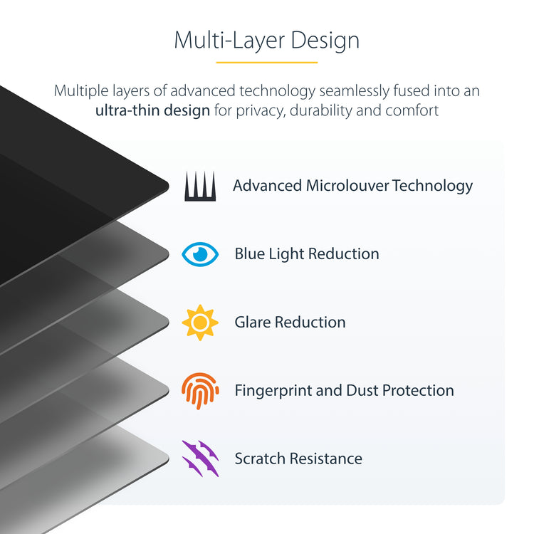 StarTech.com 13SP-PRIVACY-SCREEN filtre anti-reflets pour écran et filtre de confidentialité 33 cm (13") Ordinateur portable Filtre de confidentialité sans bords pour ordinateur - Image 16