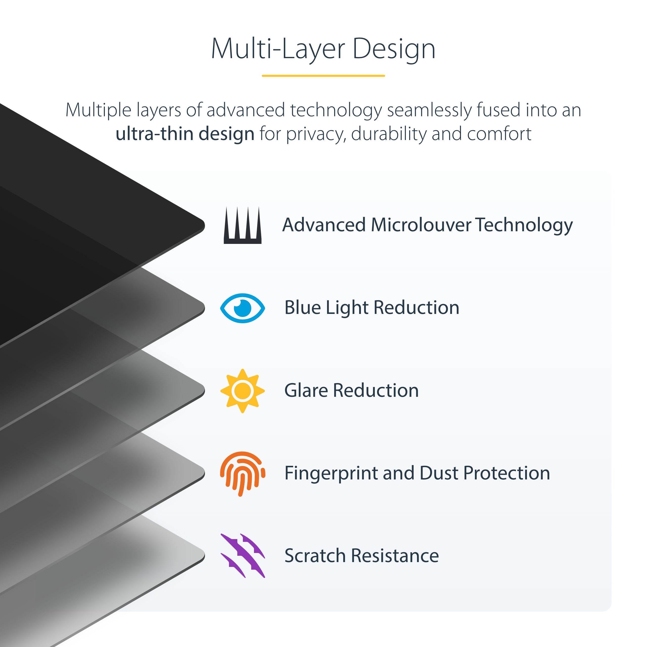 StarTech.com 13SP-PRIVACY-SCREEN filtre anti-reflets pour écran et filtre de confidentialité 33 cm (13") Ordinateur portable Filtre de confidentialité sans bords pour ordinateur - Image 15