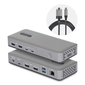 StarTech.com 201N-USBC-DOCK station d'accueil Avec fil USB 3.2 Gen 2 (3.1 Gen 2) Type-C Gris - Image 1