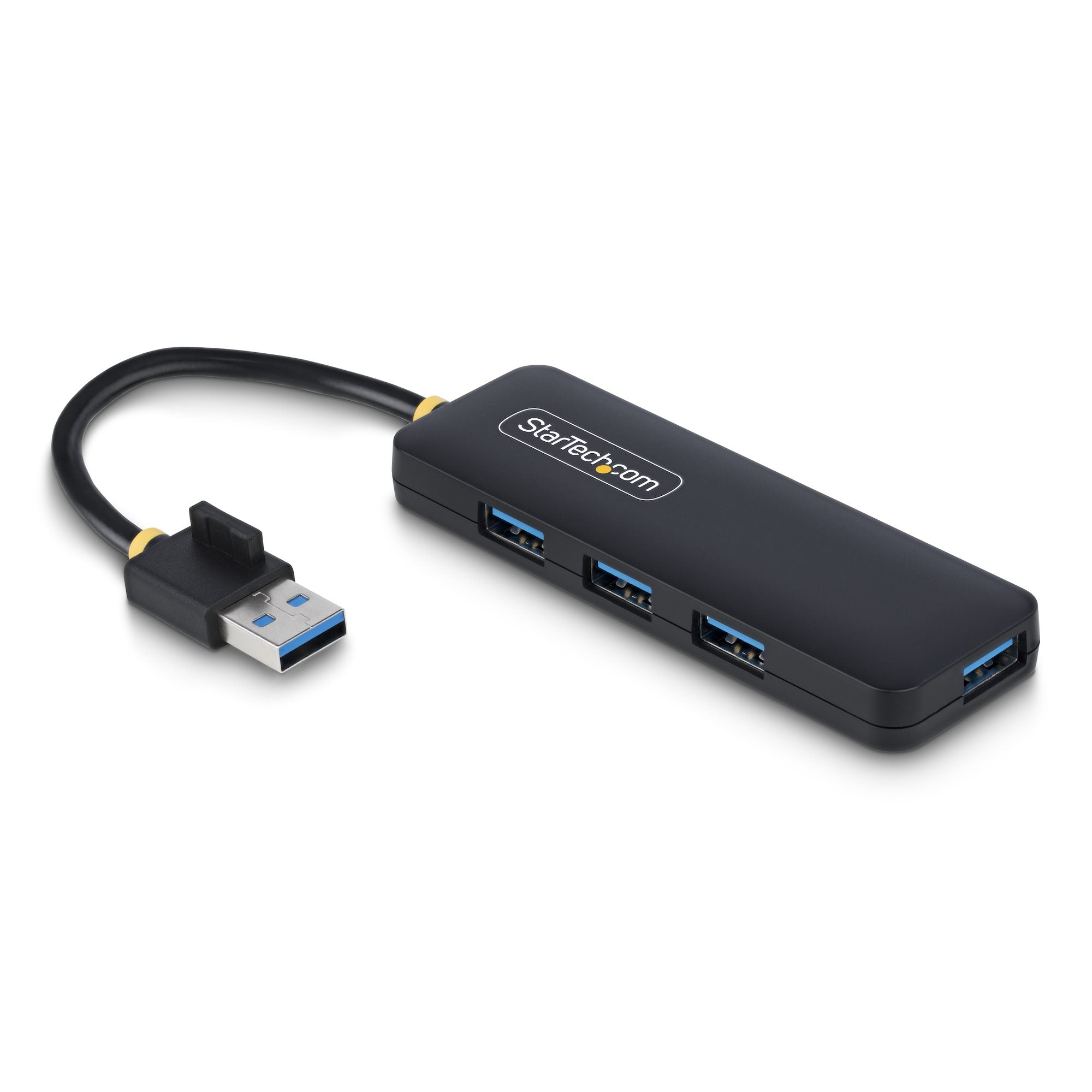 StarTech.com H5A4A-USB-HUB hub & concentrateur USB 3.2 Gen 1 (3.1 Gen 1) Type-A 5000 Mbit/s Noir - Image 1