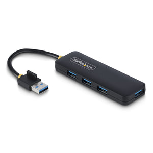 StarTech.com H5A4A-USB-HUB hub & concentrateur USB 3.2 Gen 1 (3.1 Gen 1) Type-A 5000 Mbit/s Noir - Image 1