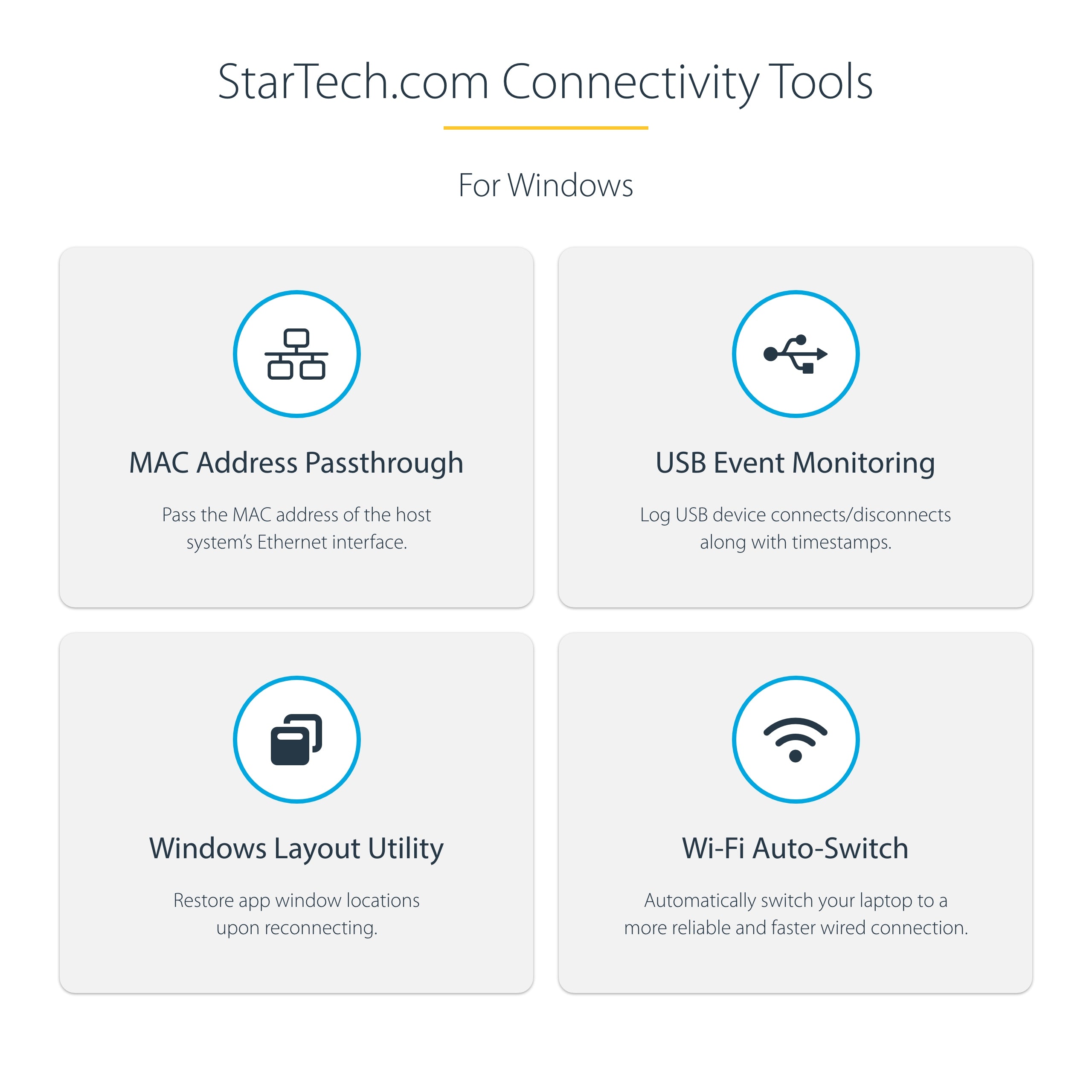 StarTech.com 132N-TB4USB4DOCK station d'accueil Avec fil Thunderbolt 4 Gris - Image 19