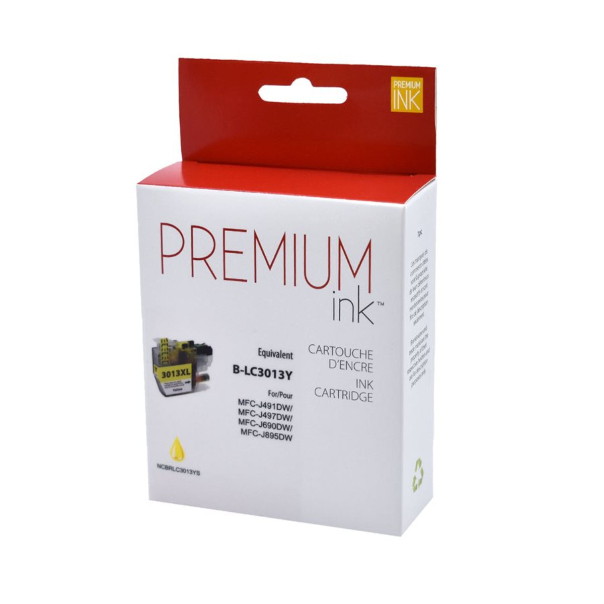Compatible BROTHER LC3013YXL Yellow Inkjet Cartridge Premium Quality - Cartouches Certifiées