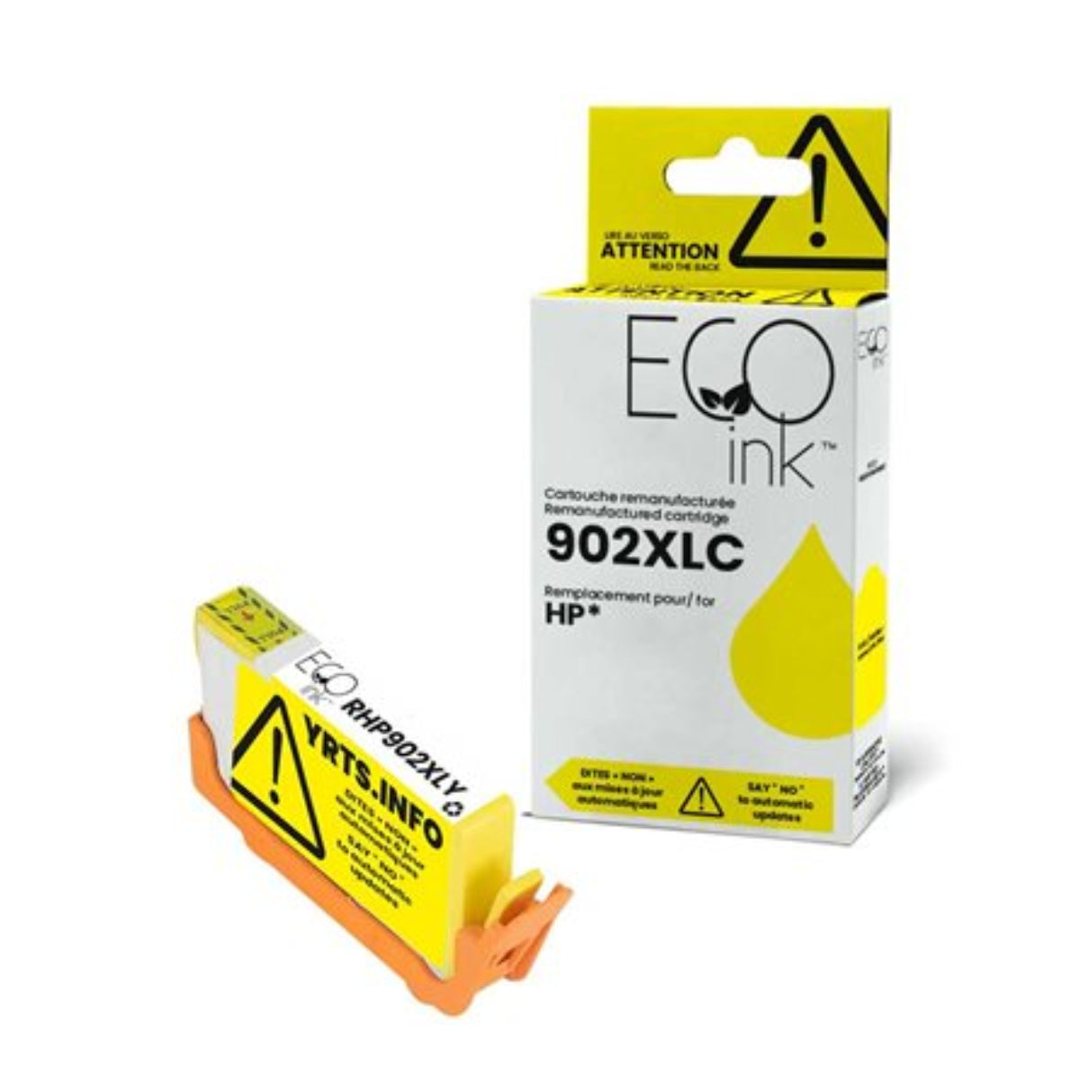 Refurbished HP 902XL (T6M10AN) Yellow Inkjet Cartridge - Cartouches Certifiées