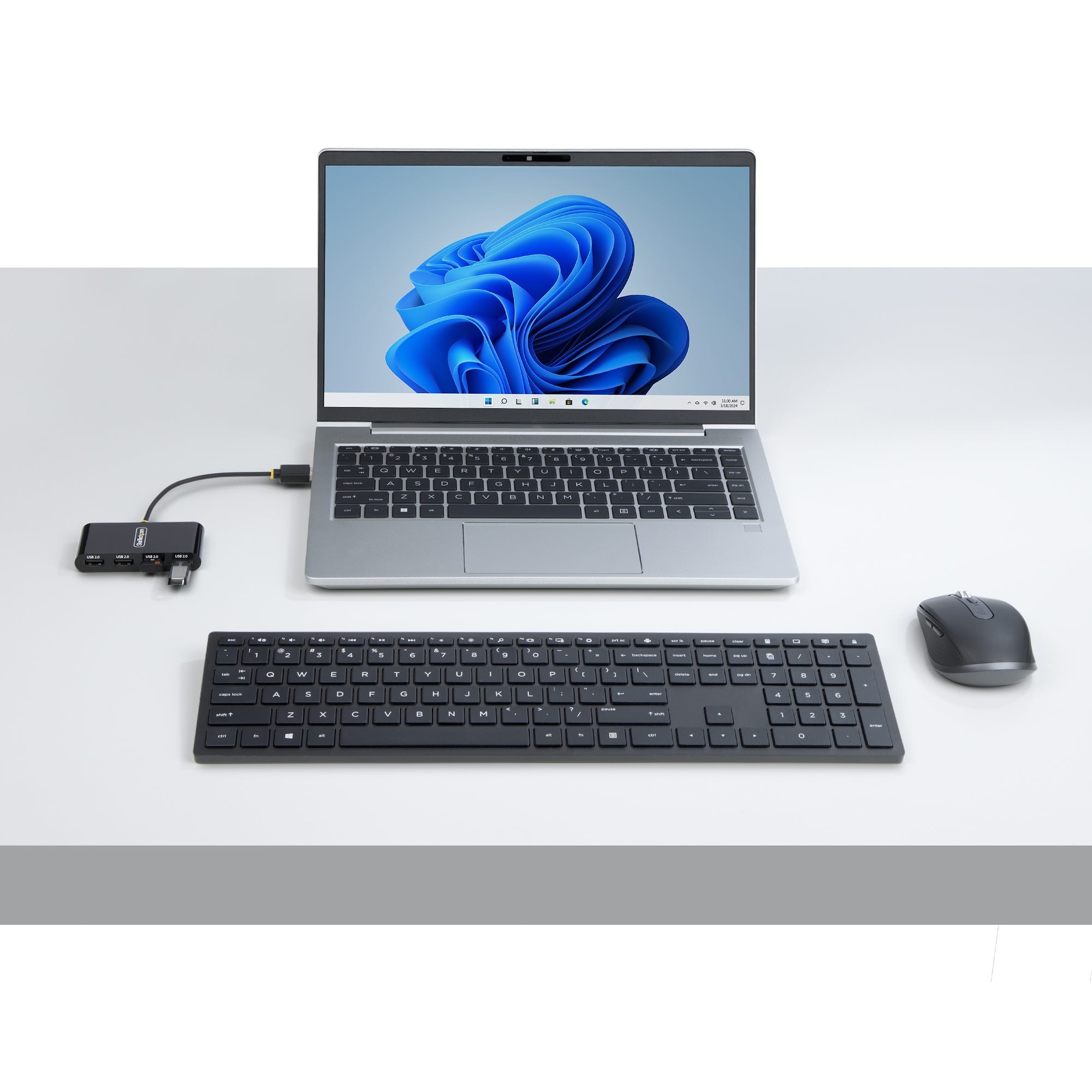 StarTech.com ST4200MINI2-USB-HUB hub & concentrateur 480 Mbit/s Noir - Image 4