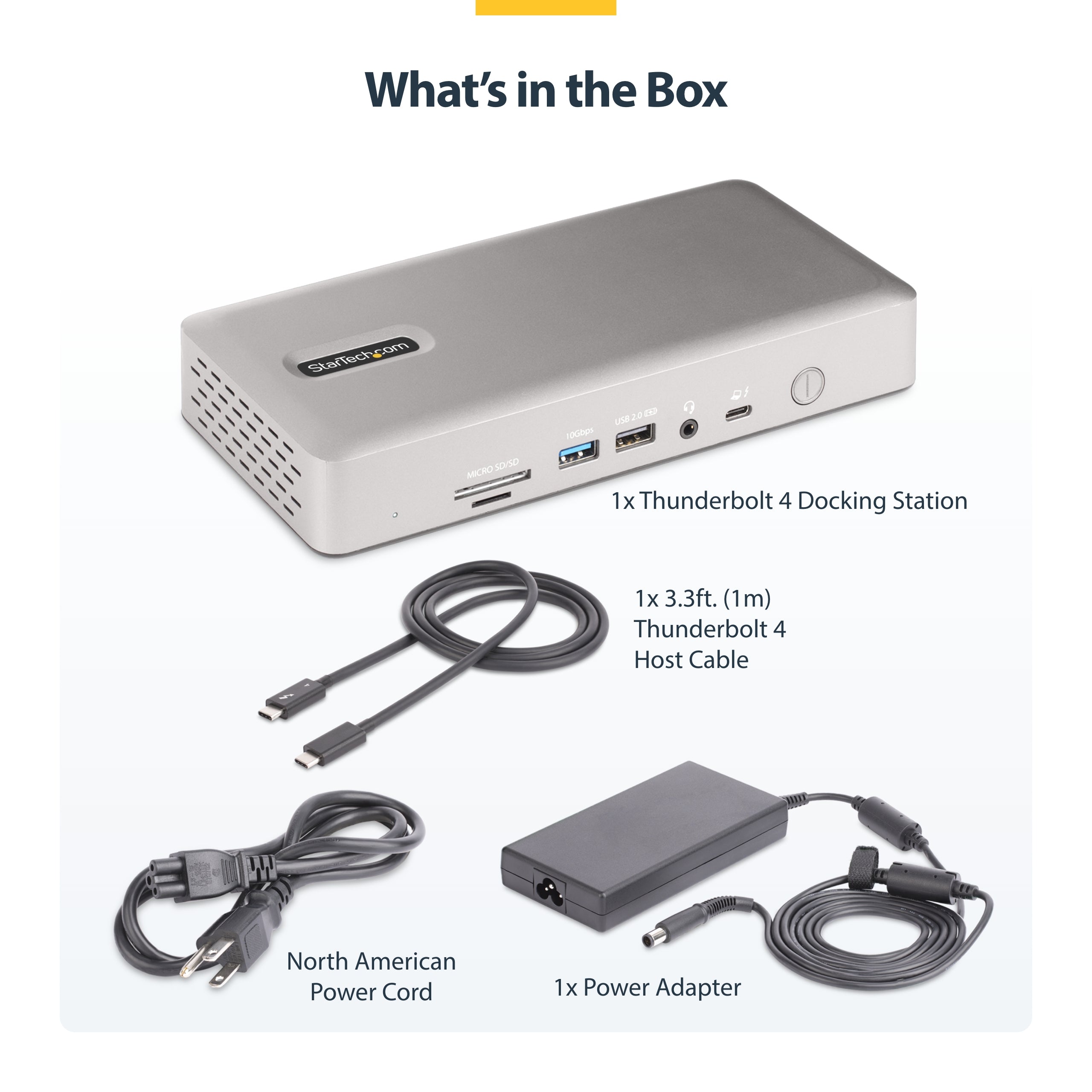 StarTech.com 132N-TB4USB4DOCK station d'accueil Avec fil Thunderbolt 4 Gris - Image 26