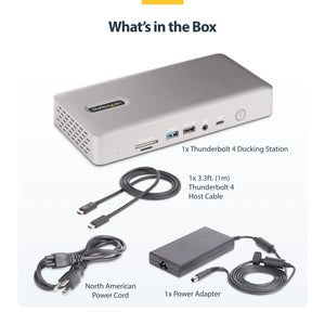 StarTech.com 132N-TB4USB4DOCK station d'accueil Avec fil Thunderbolt 4 Gris - Image 26