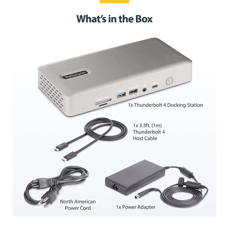 StarTech.com 132N-TB4USB4DOCK station d'accueil Avec fil Thunderbolt 4 Gris - Image 26
