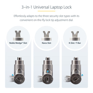 StarTech.com UNIVK-LAPTOP-LOCK câble antivol Noir, Argent - Image 9