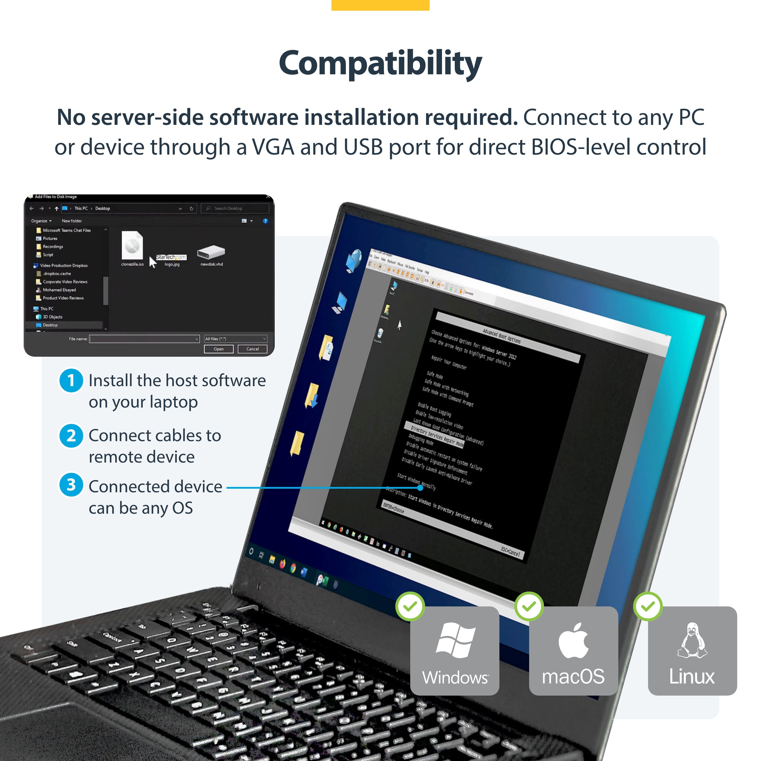 StarTech.com NOTECONS01 câble kvm Noir - Image 11