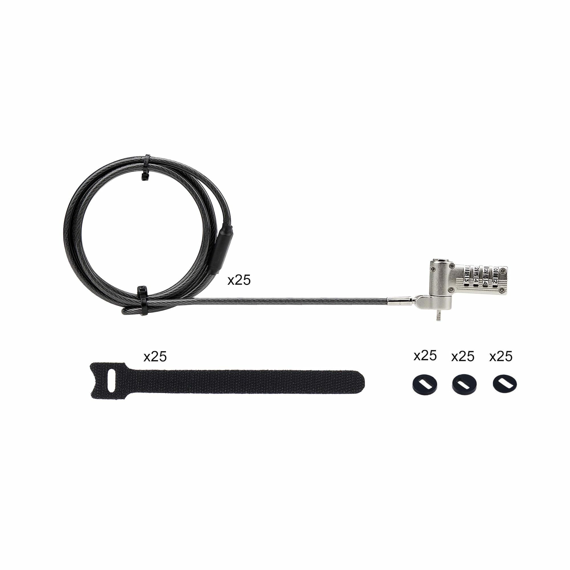 StarTech.com UNIVCS25-LAPTOP-LOCK câble antivol Noir, Argent - Image 13