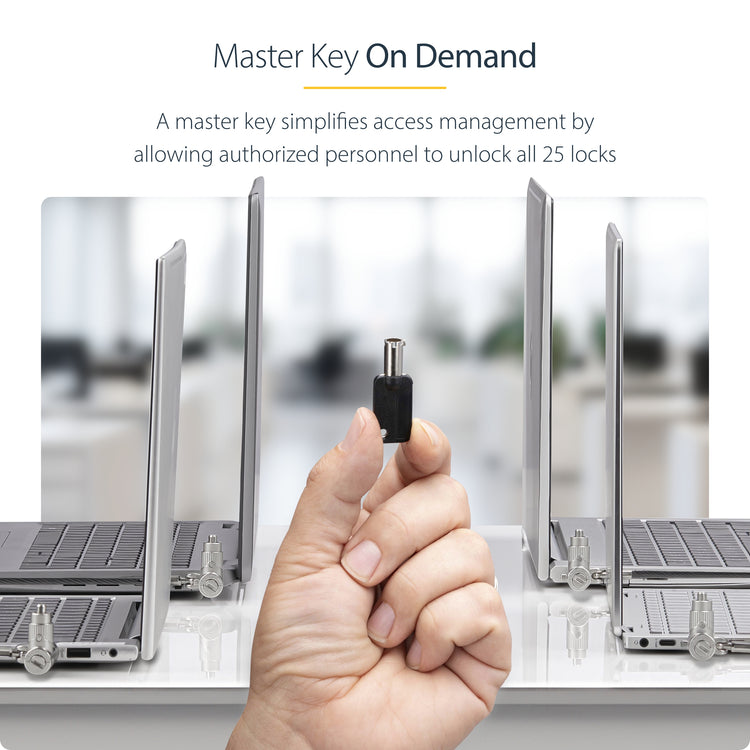 StarTech.com UNIVMK25-LAPTOP-LOCK câble antivol Noir, Acier - Image 14