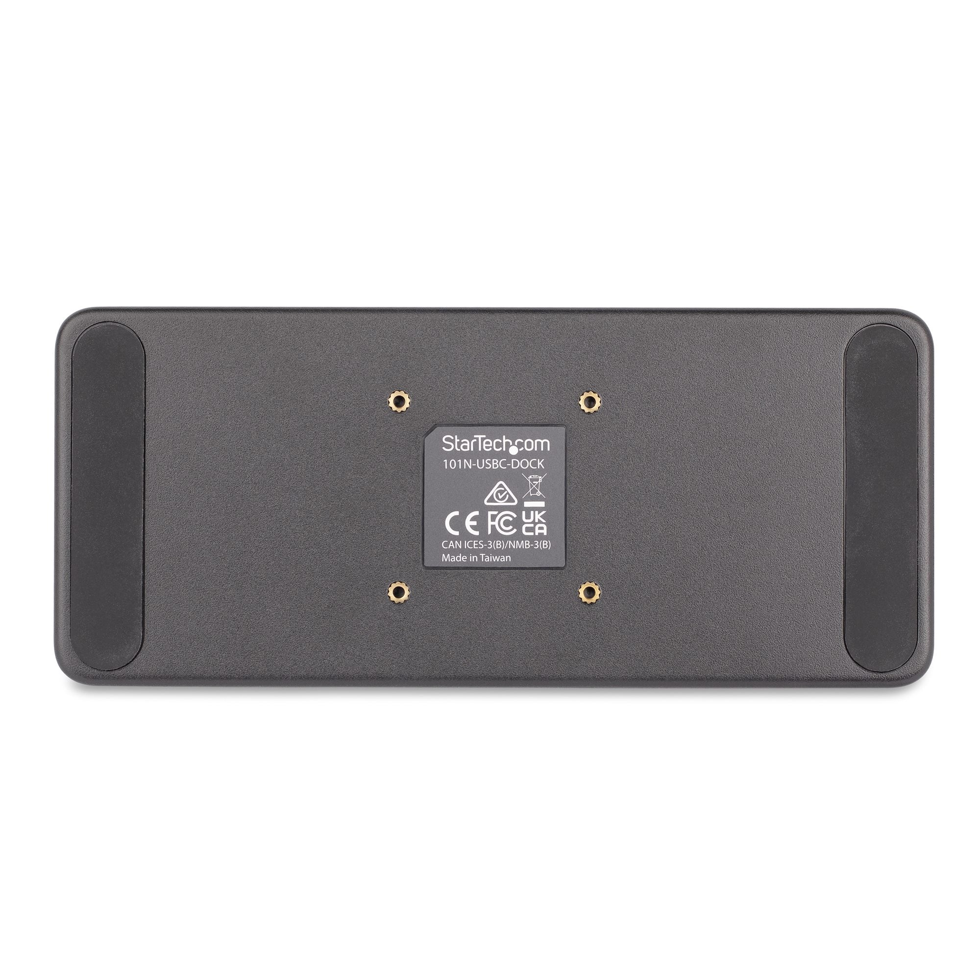 StarTech.com 101N-USBC-DOCK station d'accueil Avec fil USB 3.2 Gen 1 (3.1 Gen 1) Type-C Gris - Image 6