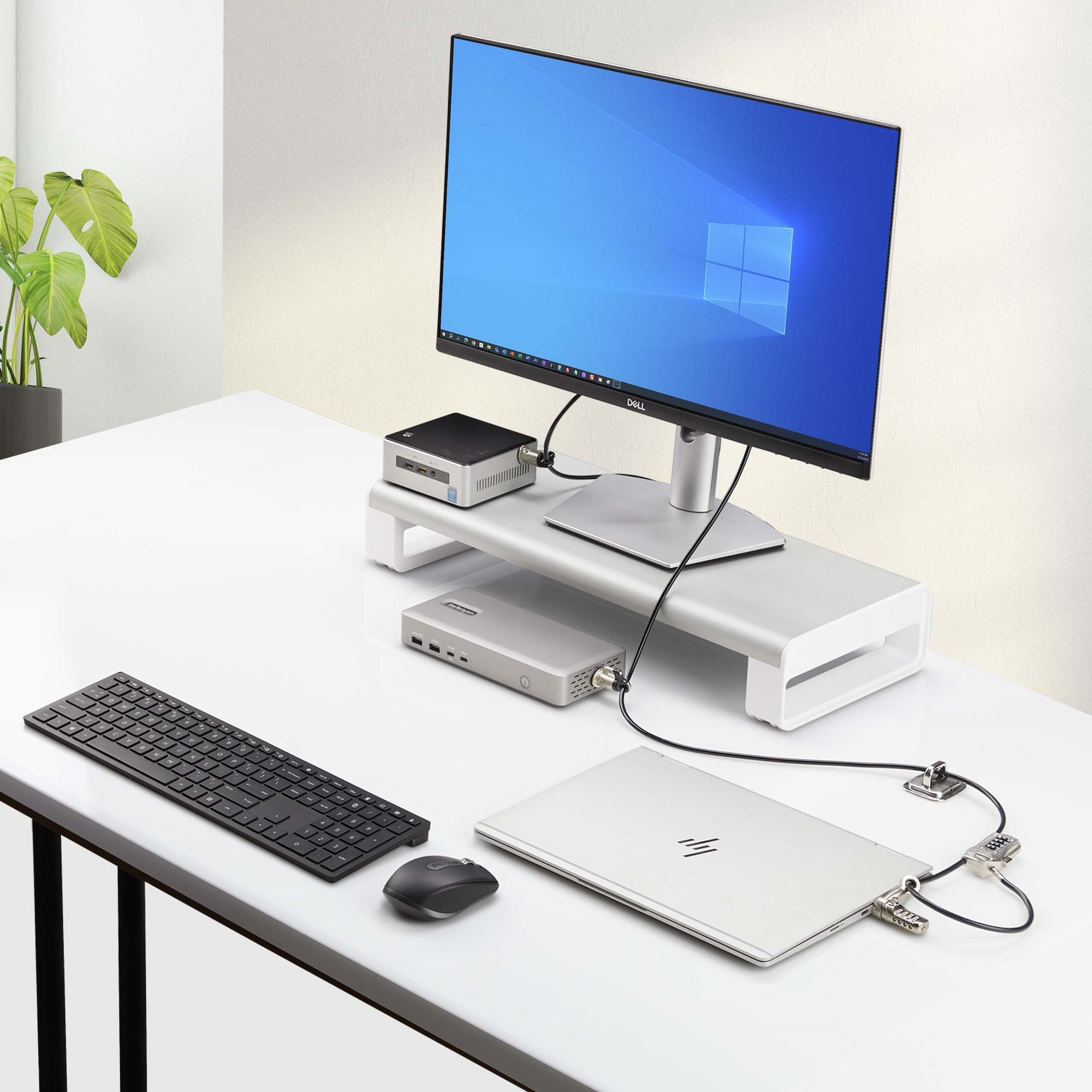 StarTech.com 3M4-DESK-LOCKING-KIT câble antivol Noir, Argent - Image 8