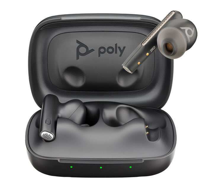 Poly Voyager Free 60 UC Carbon Black Earbuds +BT700 USB-C Adapter +Basic Charge Case Casque Sans fil Ecouteurs Appels/Musique USB Type-C Bluetooth - Image 1