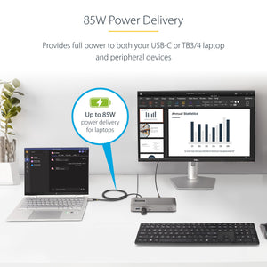 StarTech.com 101N-USBC-DOCK station d'accueil Avec fil USB 3.2 Gen 1 (3.1 Gen 1) Type-C Gris - Image 12