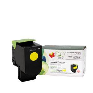 Refurbished LEXMARK 78C1XY0 Yellow Toner Cartridge - Cartouches Certifiées