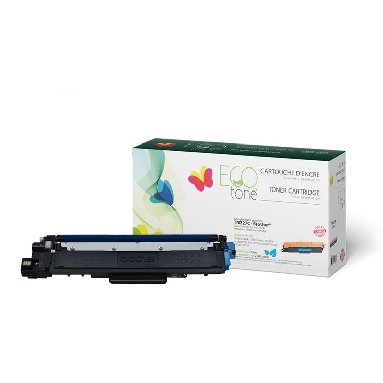 Refurbished BROTHER TN-227C Cyan Toner Cartridge - Cartouches Certifiées