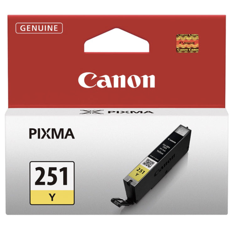 CANON CLI-251 (6516B001) Yellow Original Inkjet Cartridge - Cartouches Certifiées