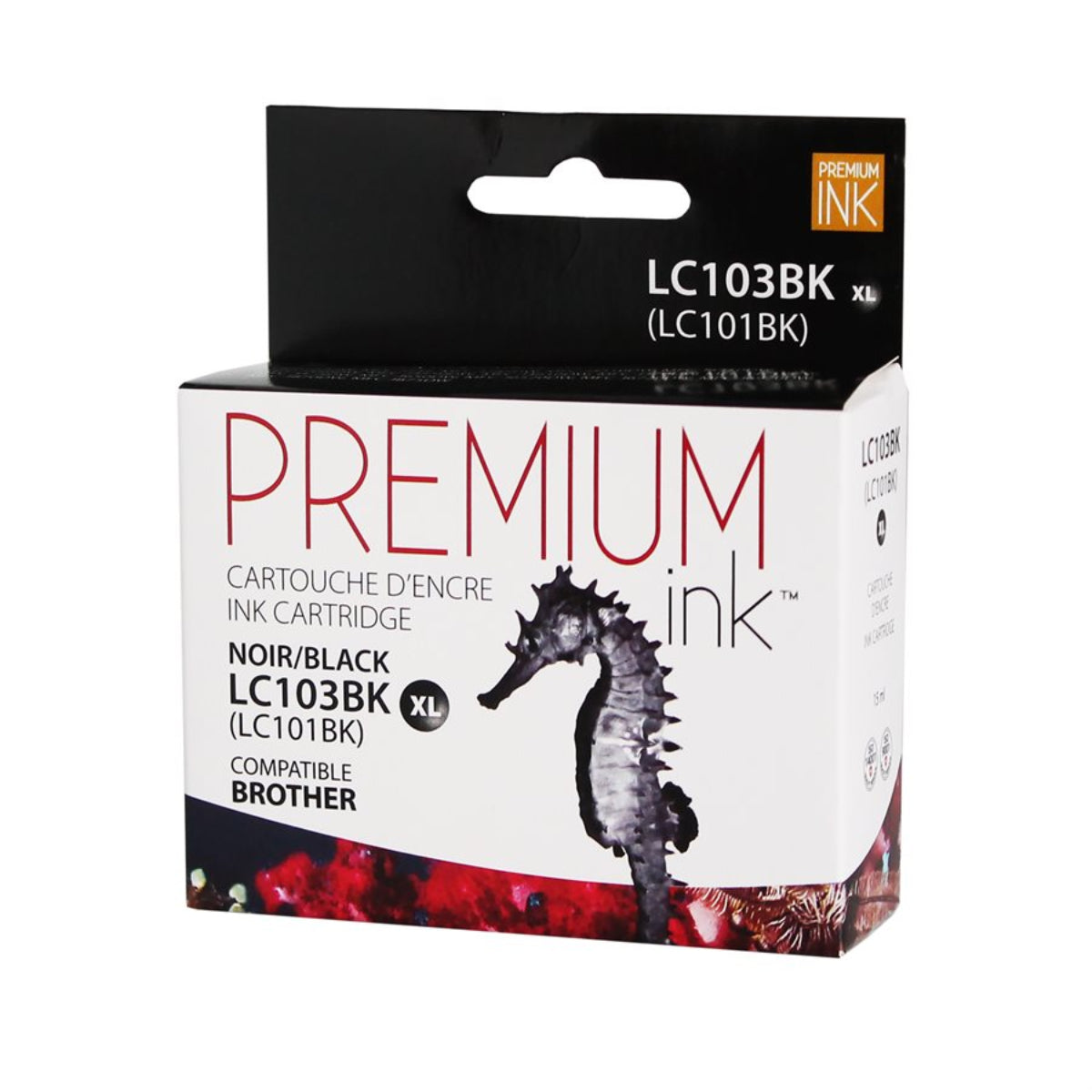 Compatible BROTHER LC103BK Black Inkjet Cartridge Premium Quality - Cartouches Certifiées