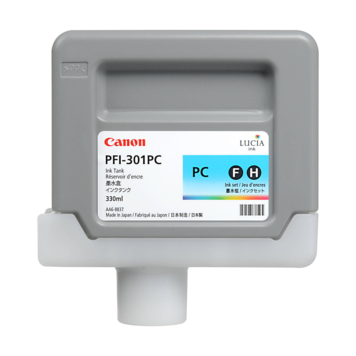 CANON PFI-301 (1490B001AA) Photo Cyan Original Inkjet Cartridge - Cartouches Certifiées