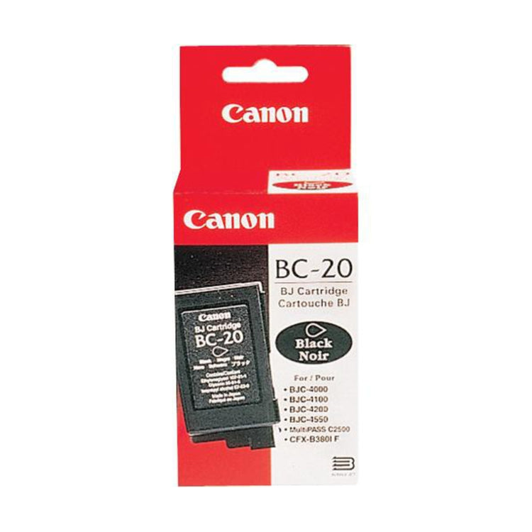 CANON BC-20 (0895A002) Black Original Inkjet Cartridge - Cartouches Certifiées