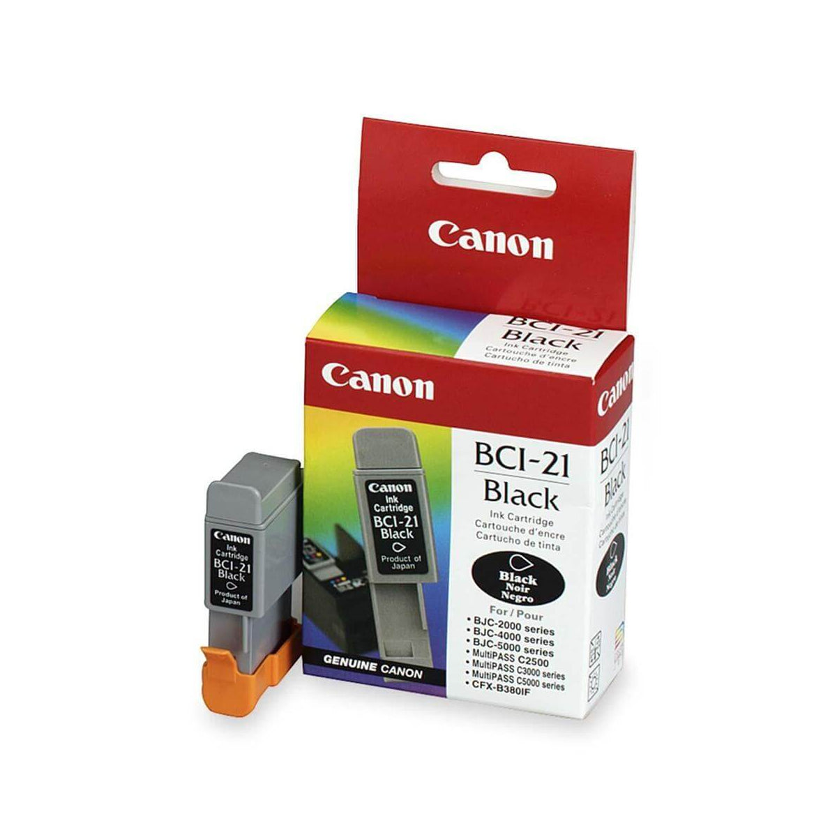 CANON BCI-21 (0954A003) Black Original Inkjet Cartridge - Cartouches Certifiées