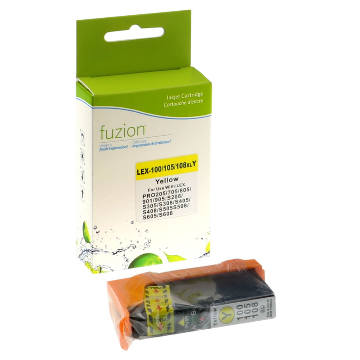 Compatible LEXMARK 108XL Yellow Inkjet Cartridge Premium Quality - Cartouches Certifiées